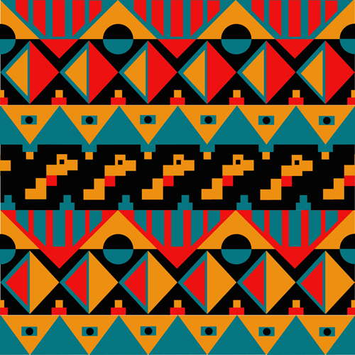 tribal seamless pattern borders 