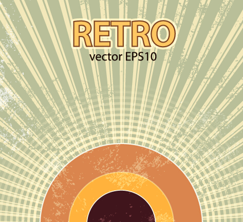 Vector set retro grunge background graphics 04