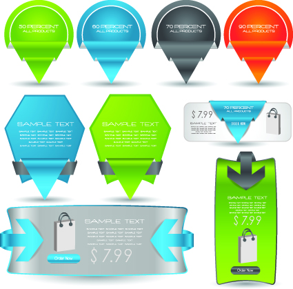 Web elements vector Illustration set 01
