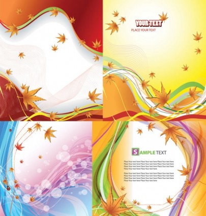 Beautiful autumn background vector Beautiful autumn background vector