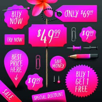 Big sale price tag creative vector 05