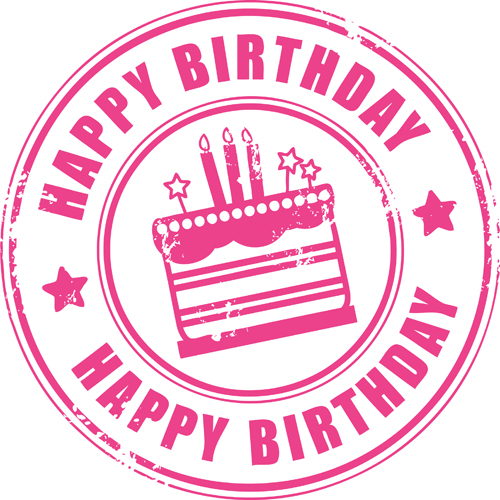 Best Happy birthday design elements vector set 01