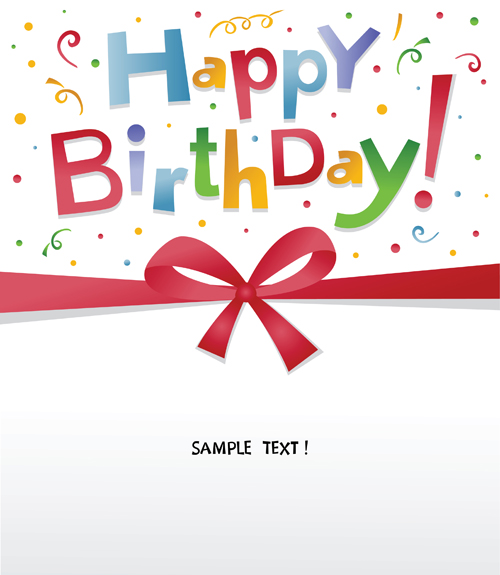 Best Happy birthday design elements vector set 03