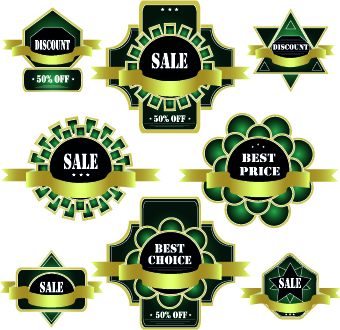 Exquisite labels decorative design vector illustration 03
