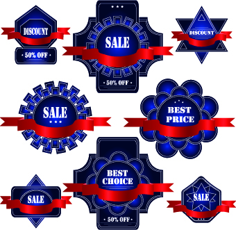Exquisite labels decorative design vector illustration 04