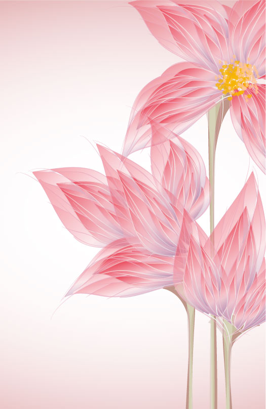 Bright with Flowers free vector 02
