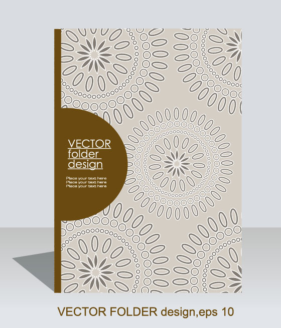 folder design vector Floral background 06