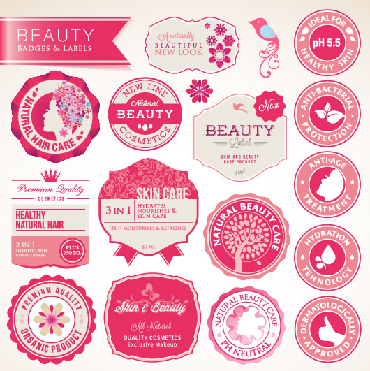 label beauty badges 