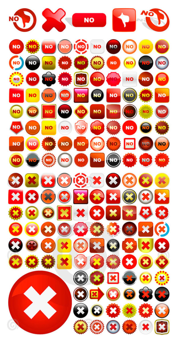 error Creative icons vector