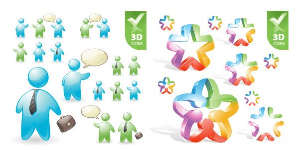 Households with five pointed star icon vector