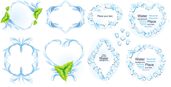 Ecological and environmental water vector