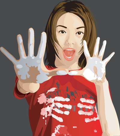 beauty of graffiti vector
