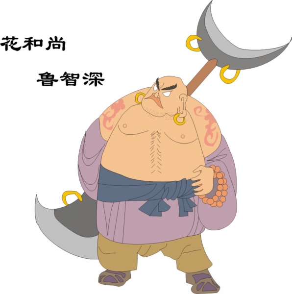 stories Figure Shuihu characters CDR format 