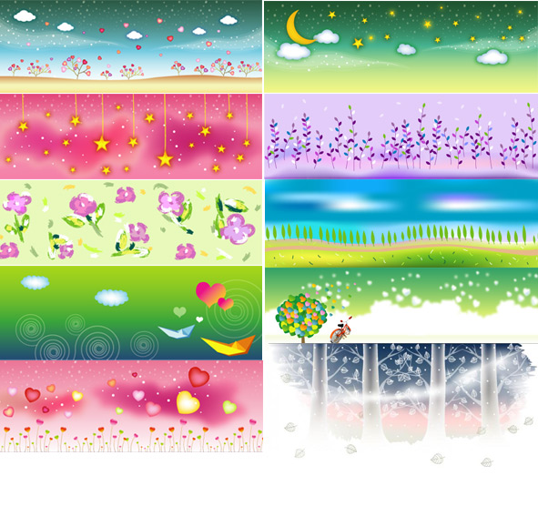 Dream clean background design elements