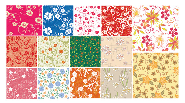 Vector background pattern tiled background patterns the pattern of continuous background lovely background flower background 
