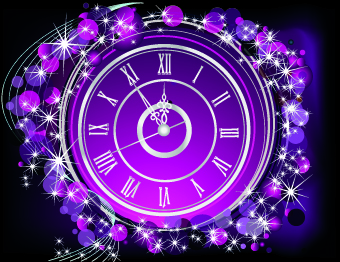 Shiny clock background vector 02