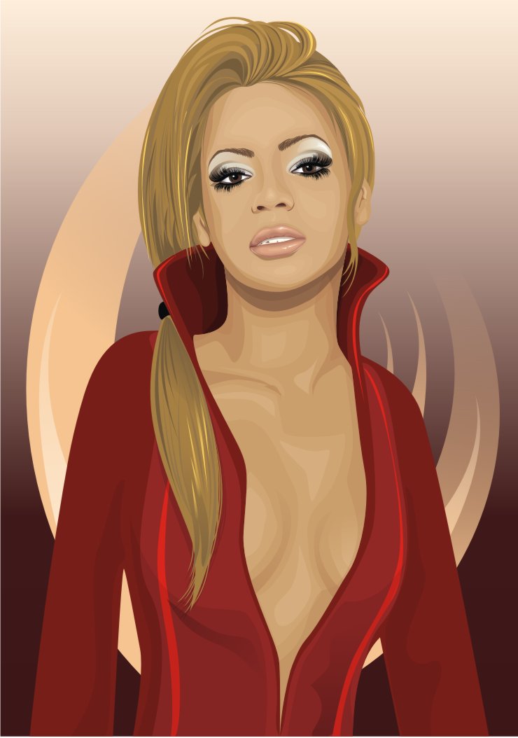 Star beautiful girl Vector