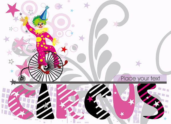 Elements of amusement park. Vector