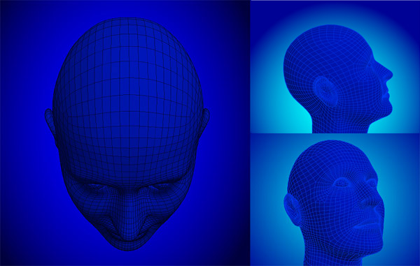 3D model style picture Vector