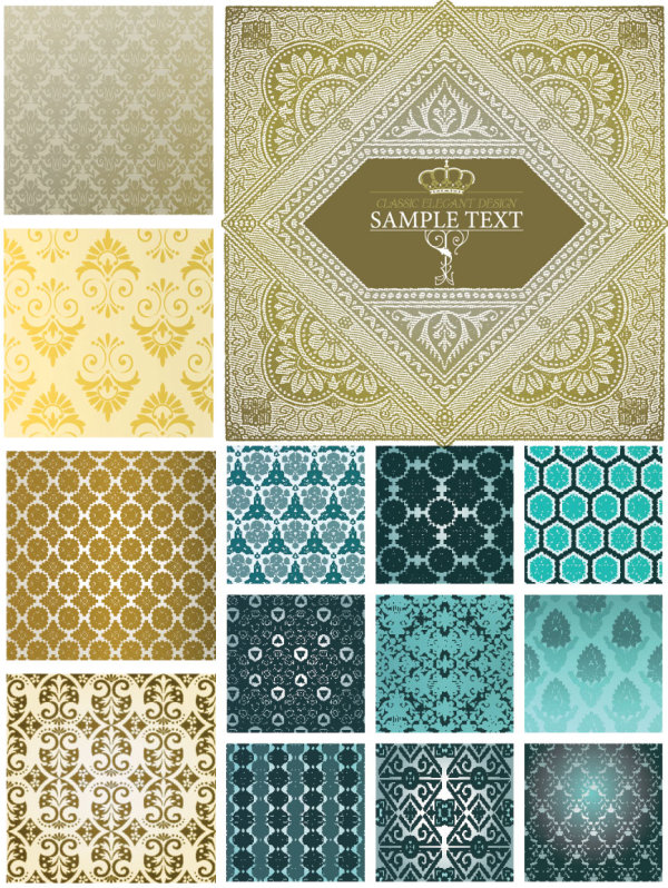 Decorative pattern cloth background vector