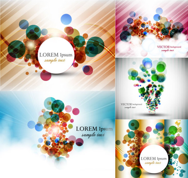 Abstract colored dots background Vector graphic