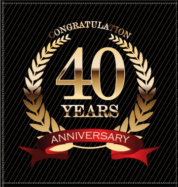 Luxury anniversary labels golden style vector 07