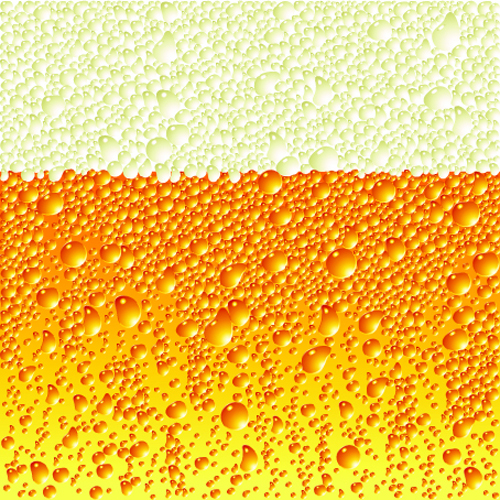 Beer bubbles vector background