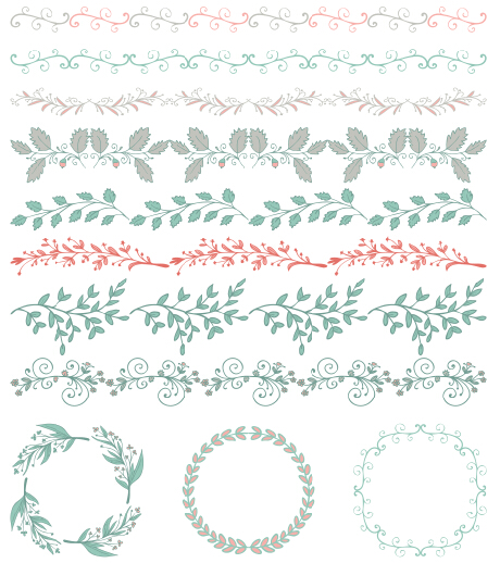 laurel wreath frame cute borders 