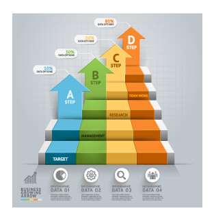 Business Infographic creative design 2045