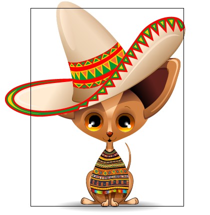Cartoon animal and hat design vector