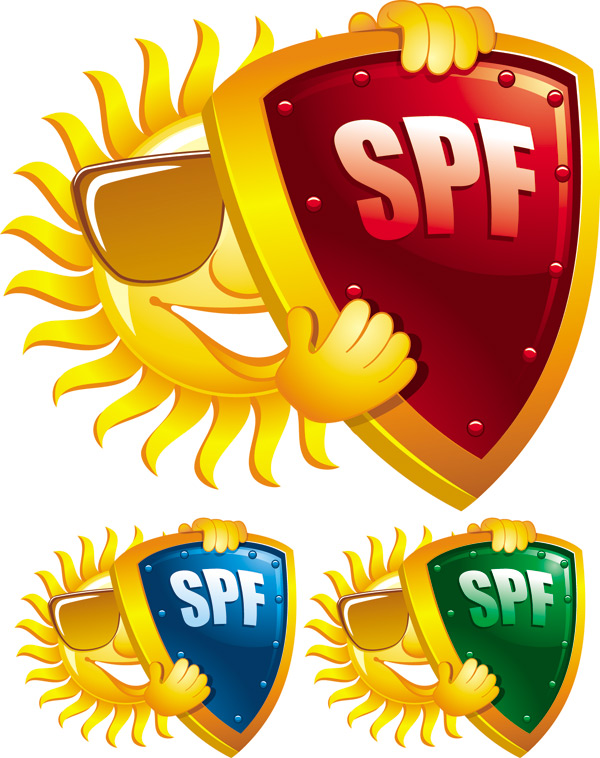 Cartoon sun smiley face vector design 05
