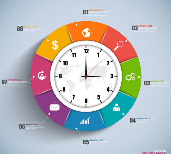 infographics infographic clock 
