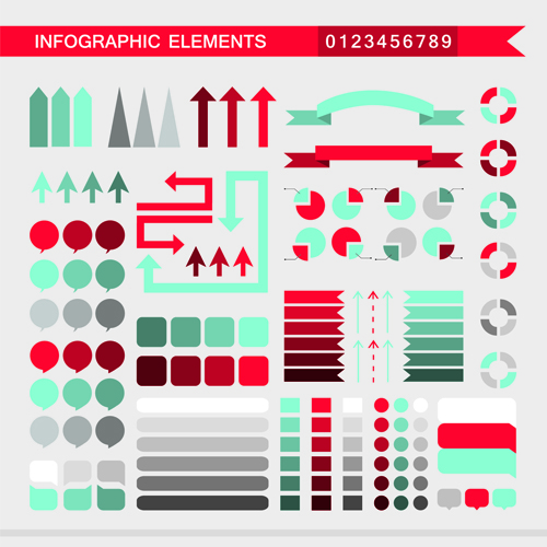 fographic element vector material 03 Creative infographic element vector material 03