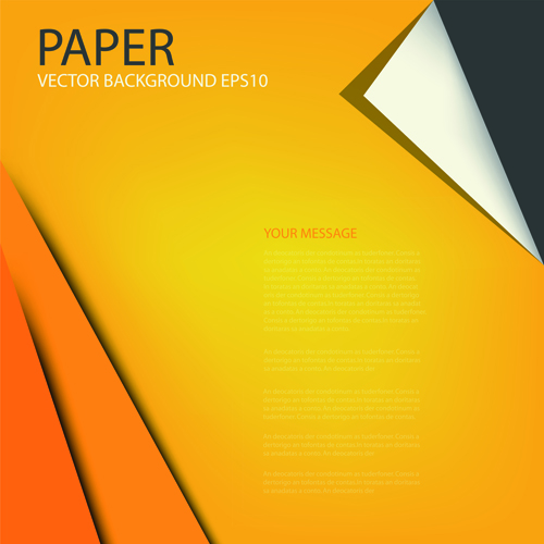 vector background paper curled corner background 