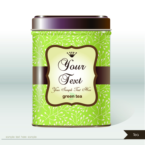 Delicate product package box cover vector 01