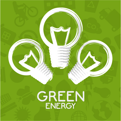 Eco energy vector design template 06
