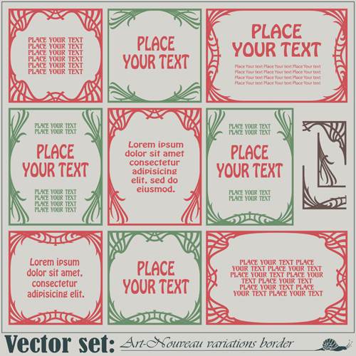Hand drawn border vector art 01