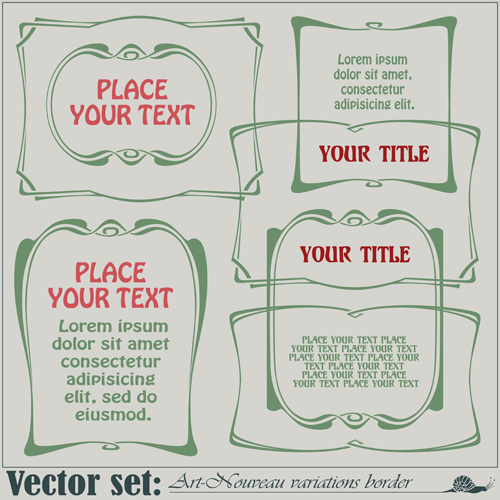 Hand drawn border vector art 03
