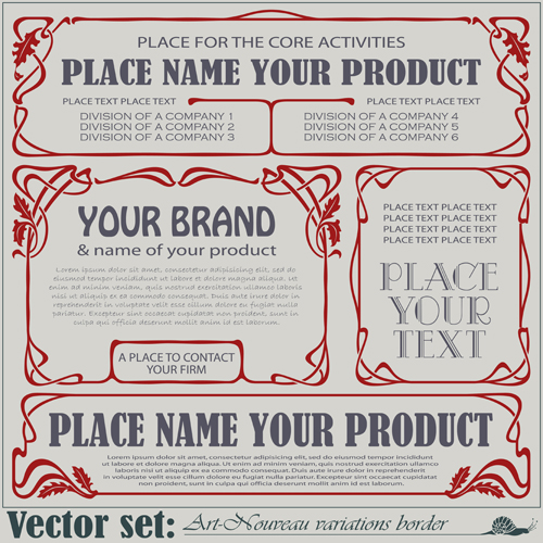 Hand drawn border vector art 04