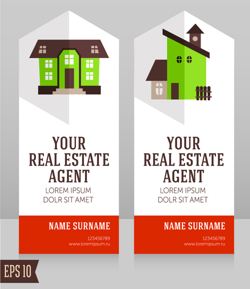Home sales card creative vector 06