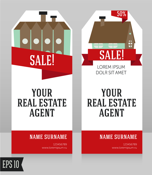 Home sales card creative vector 08