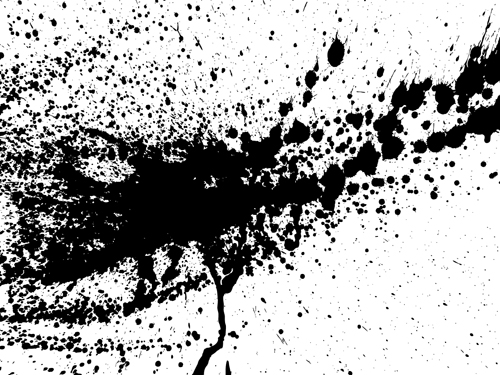 Elements of Ink splash background vector set 02