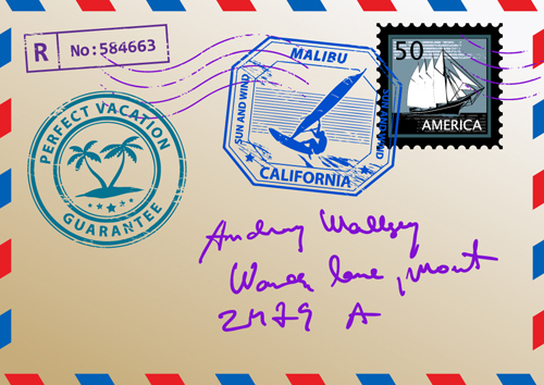 Vector Mail envelope elements set 03