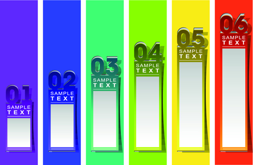 anner business infographic vector 01 Numbered banner business infographic vector 01