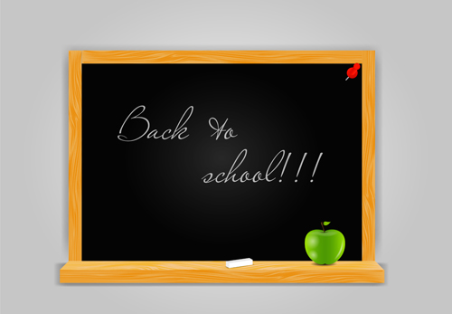 School WordPad design vector 04