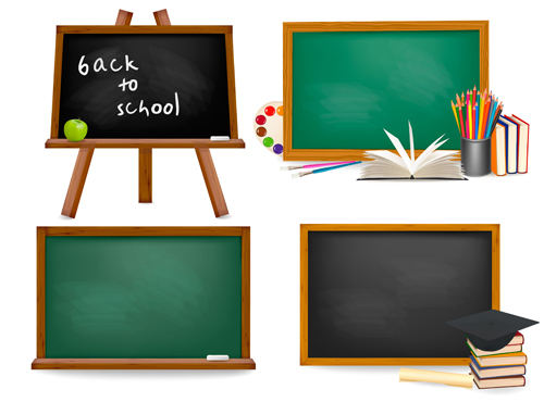 School WordPad design vector 05