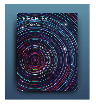 Set of magazine and brochure cover vector 03