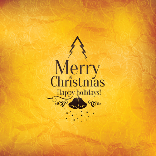 Vintage 2014 christmas background design vector 02