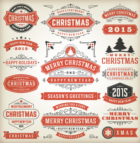 vintage labels creative christmas 2015 