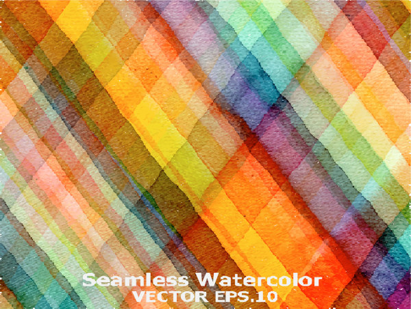 watercolor seamless pattern checkered 